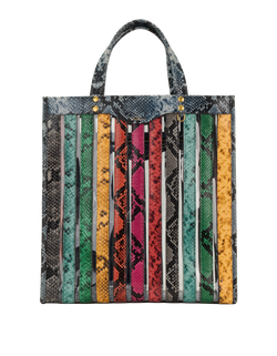Rainbow Tote, Snake Embossed/PVC, Multi, MIC, DB, 2*